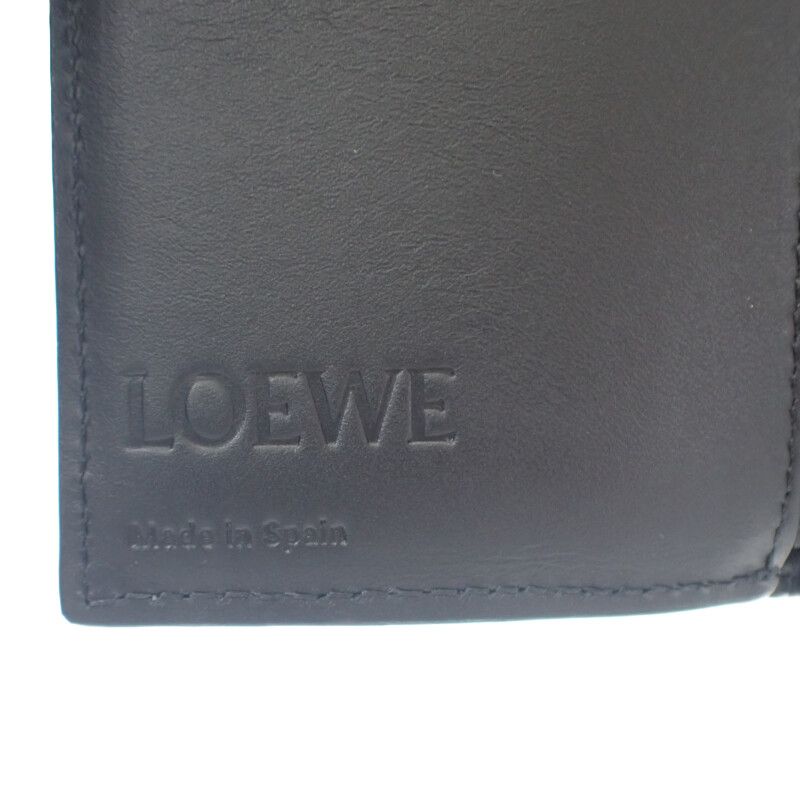 Loewe Trifold Wallet C660tr2x02 Trifold Wallet Soft Grain Calf Black Men Ladies