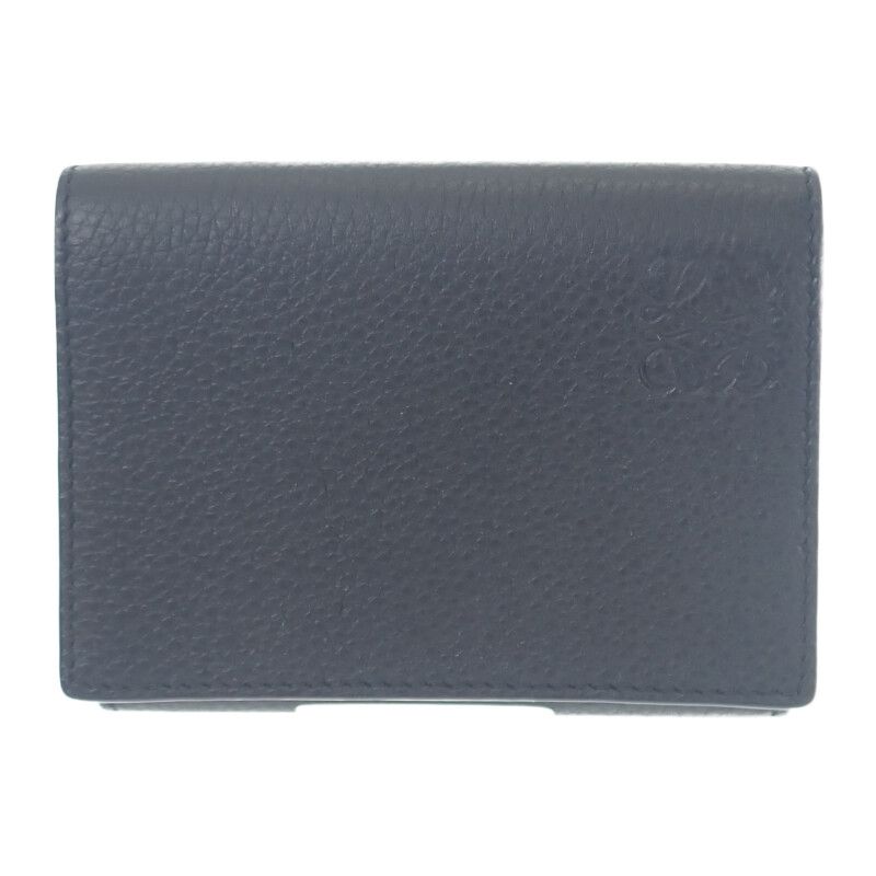 Loewe Trifold Wallet C660tr2x02 Trifold Wallet Soft Grain Calf Black Men Ladies