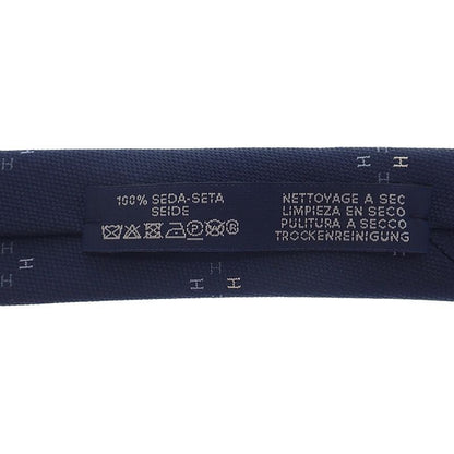 Hermes Silk Tie Petal H339394t-02 Tie Silk Navy Men's Gift [SA Rank