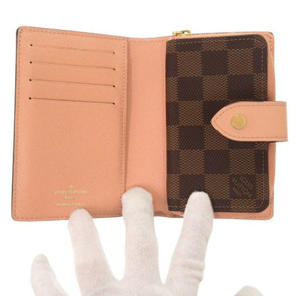 Louis Vuitton Portefeuille Juliette Damier N60380 IC Brown Folded Wallet LV