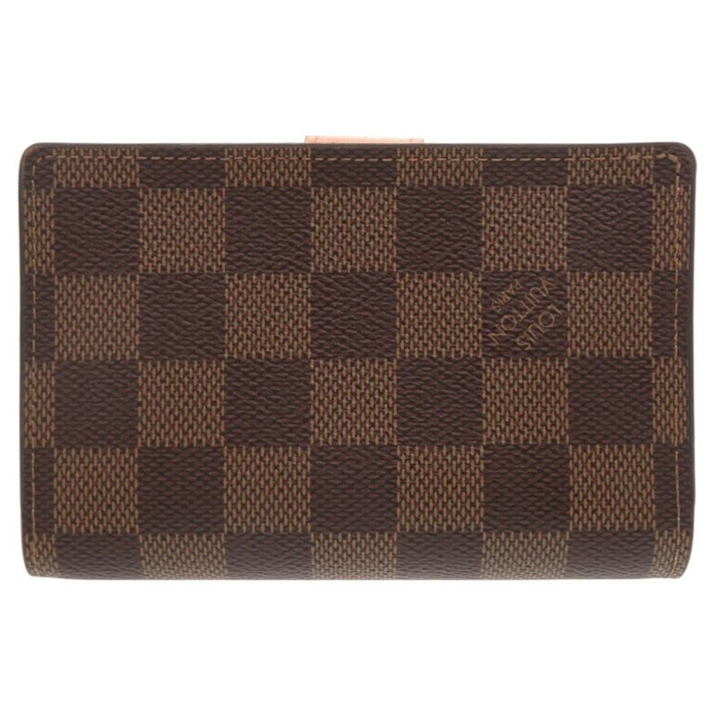 Louis Vuitton Portefeuille Juliette Damier N60380 IC Brown Folded Wallet LV