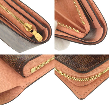 Louis Vuitton Portefeuille Juliette Damier N60380 IC Brown Folded Wallet LV