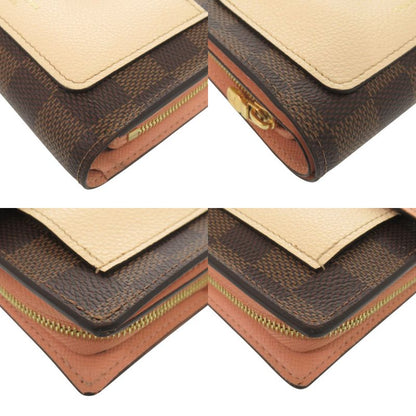 Louis Vuitton Portefeuille Juliette Damier N60380 IC Brown Folded Wallet LV