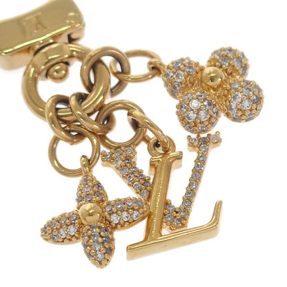 Louis Vuitton LV Iconic M01566 Bag Charm Key Holder Metal Gold Ladies Crystal