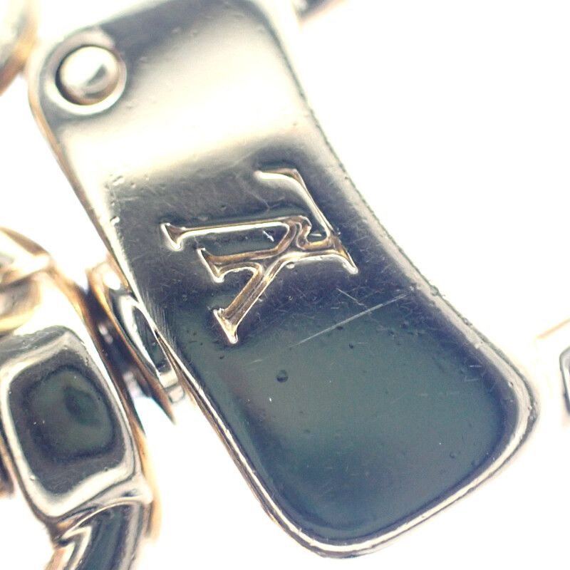 Louis Vuitton LV Iconic M01566 Bag Charm Key Holder Metal Gold Ladies Crystal