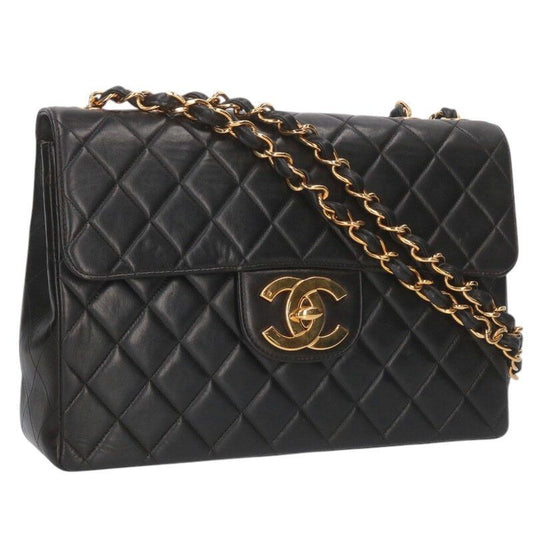 Chanel Matelasse 30 A04412 Coco Mark Lamb Skin Chain Shoulder Bag Women 30