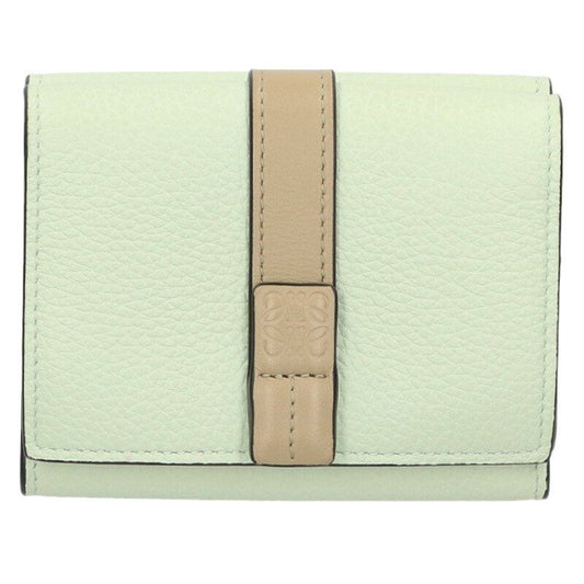 Loewe Trifold Compact Leather Wallet Purse Women