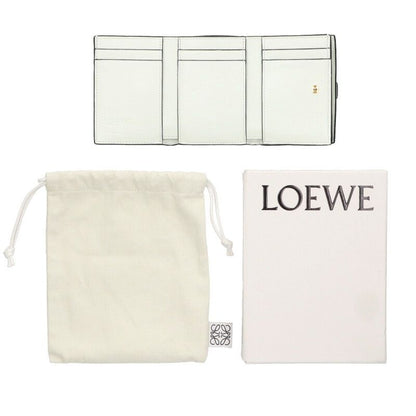 Loewe Trifold Compact Leather Wallet Purse Women