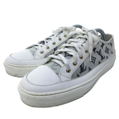 Louis Vuitton Stellar Line Sneakers Low Cut Monogram White 42 Approx 28cm