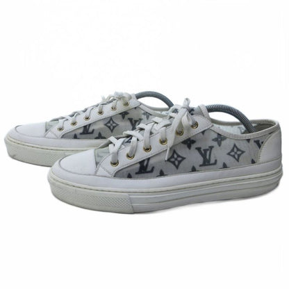 Louis Vuitton Stellar Line Sneakers Low Cut Monogram White 42 Approx 28cm