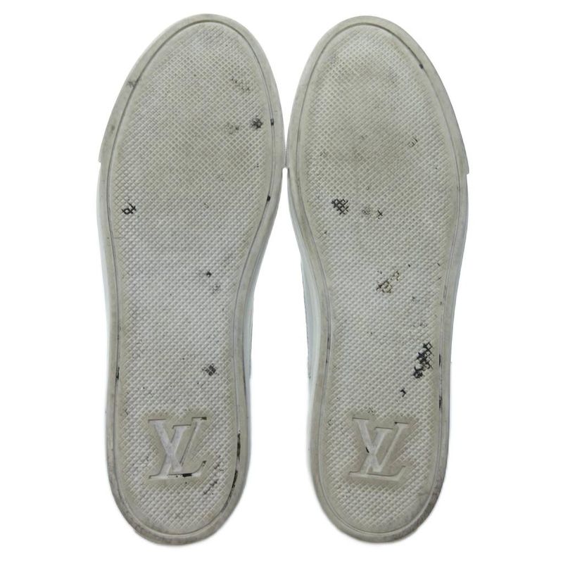 Louis Vuitton Stellar Line Sneakers Low Cut Monogram White 42 Approx 28cm