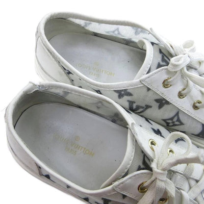 Louis Vuitton Stellar Line Sneakers Low Cut Monogram White 42 Approx 28cm