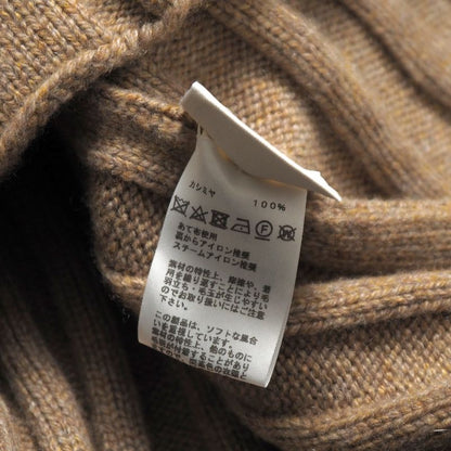 Hermes Knitwear Size 34 Total Cashmere Flared Ribbed Knit Sweater Round Neck