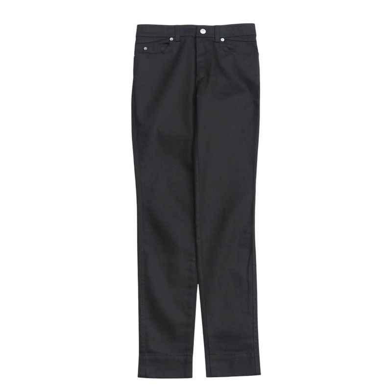 Louis Vuitton Skinny Pants Size 34 Stretch Tapered Slim Fit Leather Logo