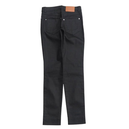 Louis Vuitton Skinny Pants Size 34 Stretch Tapered Slim Fit Leather Logo