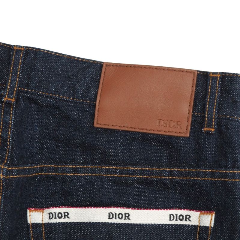 DIOR Denim Pants Size 28 Selvedge Logo Tapered 20251118 Ra6641