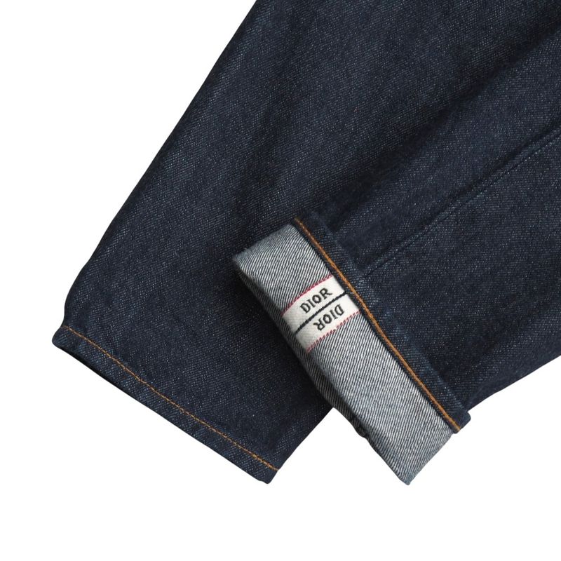 DIOR Denim Pants Size 28 Selvedge Logo Tapered 20251118 Ra6641