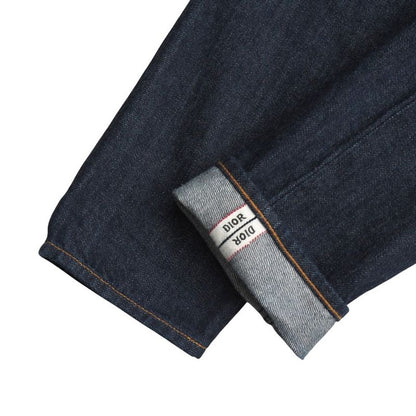 DIOR Denim Pants Size 28 Selvedge Logo Tapered 20251118 Ra6641