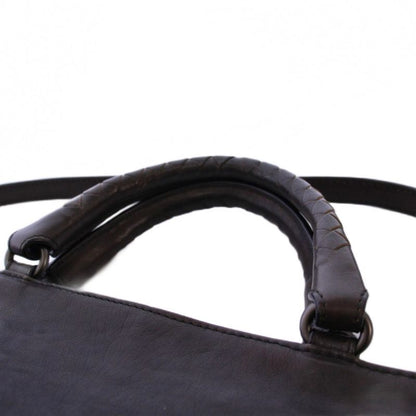 Bottega Veneta Intrecciato Tote Bag 2WAY Leather Dark Brown Tk-oh