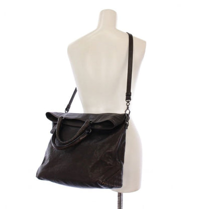 Bottega Veneta Intrecciato Tote Bag 2WAY Leather Dark Brown Tk-oh