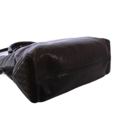 Bottega Veneta Intrecciato Tote Bag 2WAY Leather Dark Brown Tk-oh