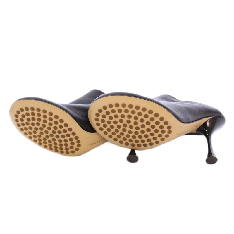 Bottega Veneta Mules Round Toe High Heel Leather One Color 36.5 Black BB