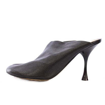 Bottega Veneta Mules Round Toe High Heel Leather One Color 36.5 Black BB