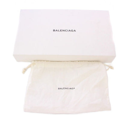 Balenciaga Classic Metallic EDGE Chain Wallet Shoulder Bag Leather Black 444169