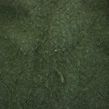 Prada Knit Cardigan U-neck Long Sleeves Check Pattern Cashmere Blend Silk Blend