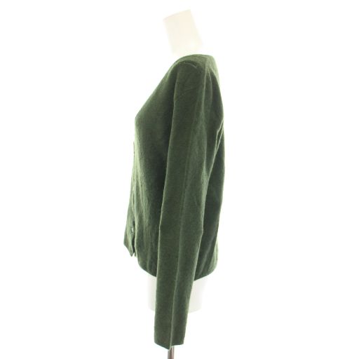 Prada Knit Cardigan U-neck Long Sleeves Check Pattern Cashmere Blend Silk Blend