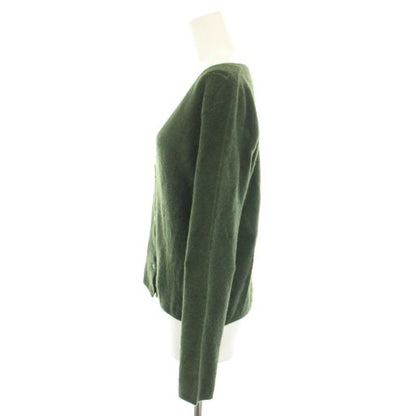 Prada Knit Cardigan U-neck Long Sleeves Check Pattern Cashmere Blend Silk Blend