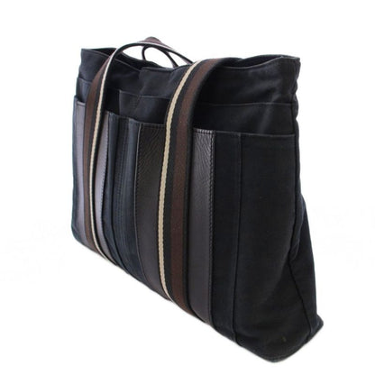 Hermes Troca Horizontal MM Tote Handbag Canvas Black BB - OH
