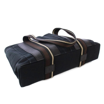 Hermes Troca Horizontal MM Tote Handbag Canvas Black BB - OH