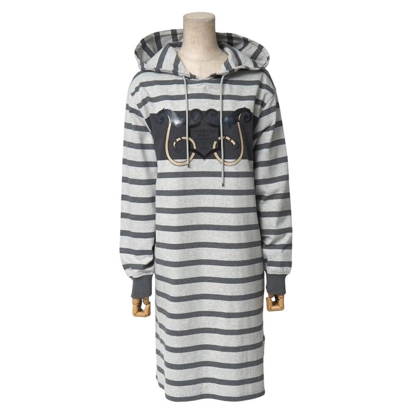 Hermes Linstruction Du Roy Imperialism Dress Size 34 Harness Striped Sweatshirt