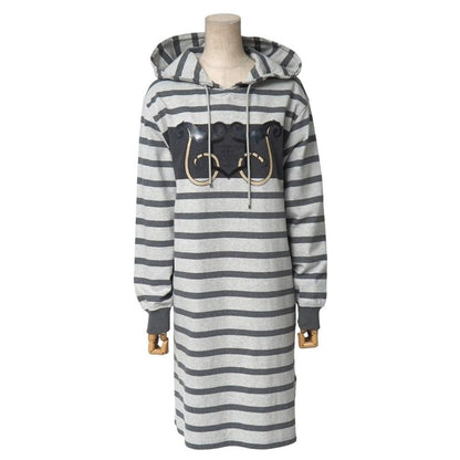 Hermes Linstruction Du Roy Imperialism Dress Size 34 Harness Striped Sweatshirt
