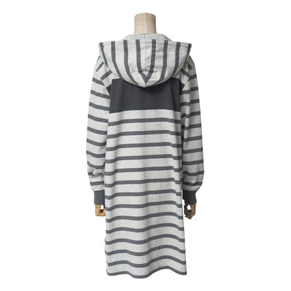 Hermes Linstruction Du Roy Imperialism Dress Size 34 Harness Striped Sweatshirt