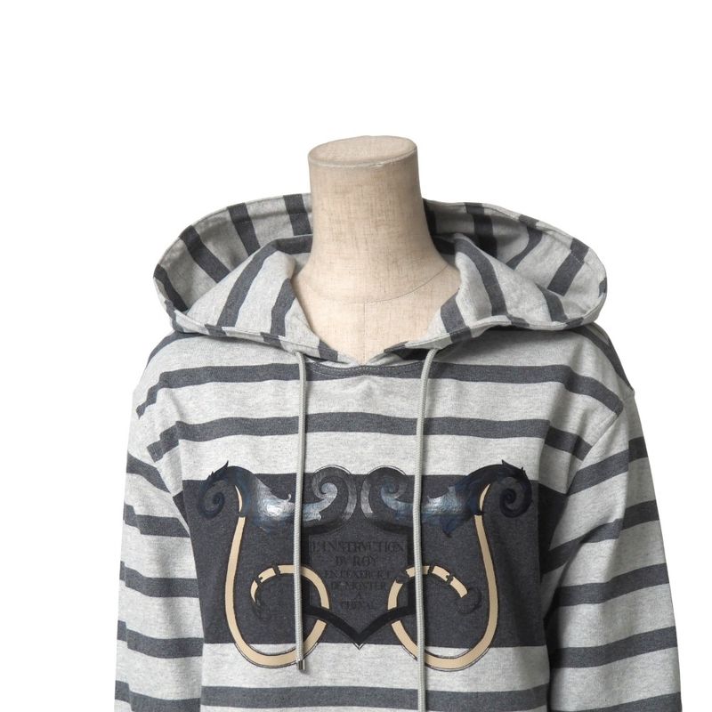 Hermes Linstruction Du Roy Imperialism Dress Size 34 Harness Striped Sweatshirt