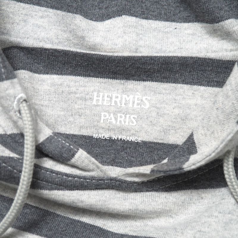 Hermes Linstruction Du Roy Imperialism Dress Size 34 Harness Striped Sweatshirt