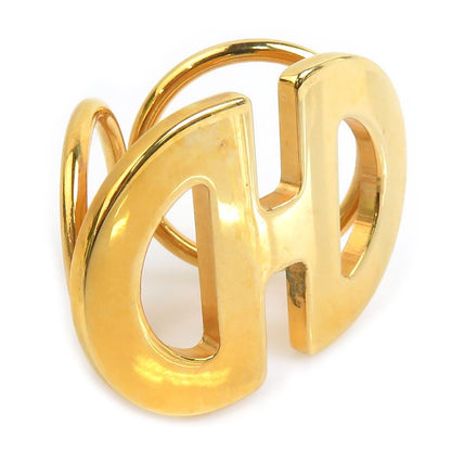 Celine Scarf Ring Logo Gold