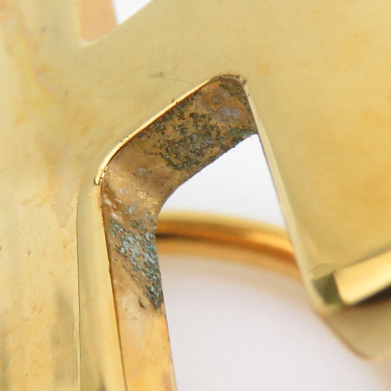 Celine Scarf Ring Logo Gold