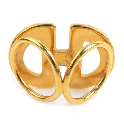 Celine Scarf Ring Logo Gold