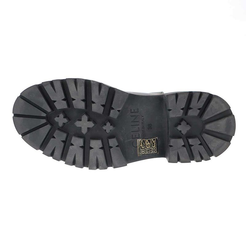 Celine Bulky Buckle Medium Boots Be0212 Black 36