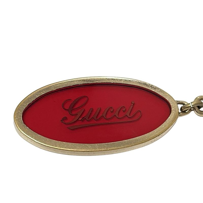 Gucci Key Holder (charm ) - Red and Gold