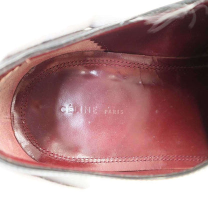 Celine by Phoebe Philo Celine Phoebe Philo 13aw Plate Lace-Up Shoes Black Gold