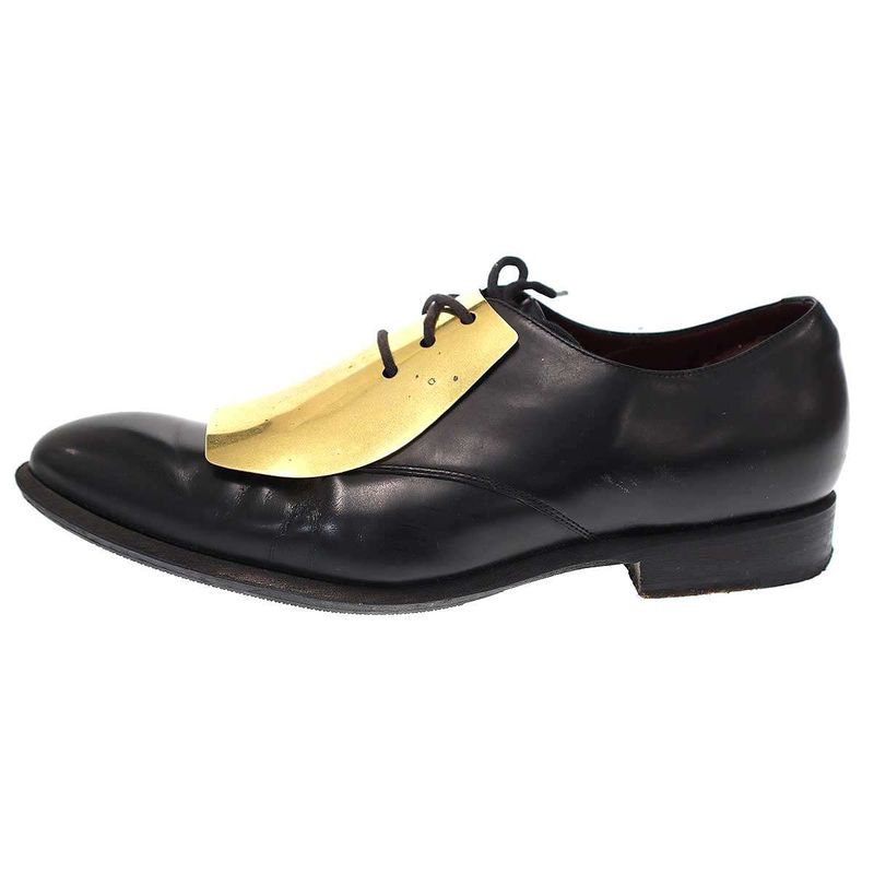 Celine by Phoebe Philo Celine Phoebe Philo 13aw Plate Lace-Up Shoes Black Gold