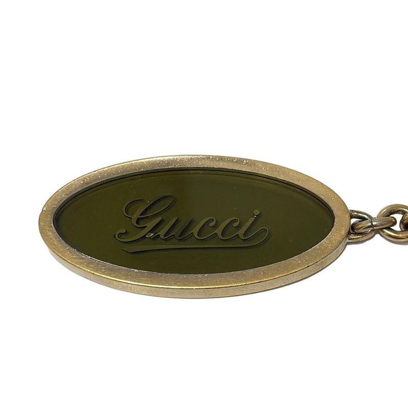 Gucci Key Holder (charm ) - Dark Green and Gold