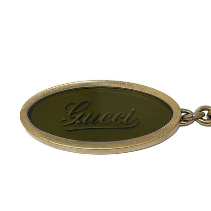 Gucci Key Holder (charm ) - Dark Green and Gold
