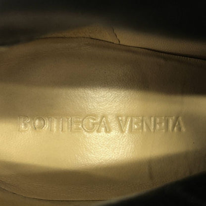 Bottega Veneta Bloc Block Leather Heel Ankle Boots Black 36