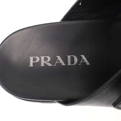 Prada Triangle Lo Velcro Strap Sandals 2x3129 Black 8