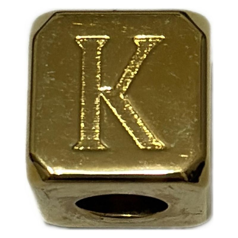 Loewe Key Holder (charm ) Dice Small Gold K